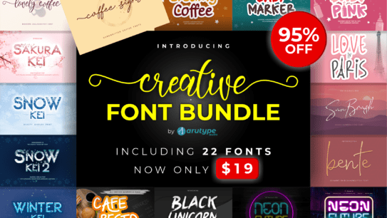 The Ultimate Premium Creative Font Bundle Only $19